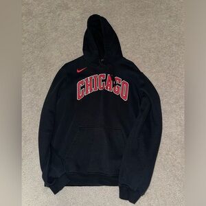 Nike Chicago Bulls NBA Hoodie Men Medium Black Adult